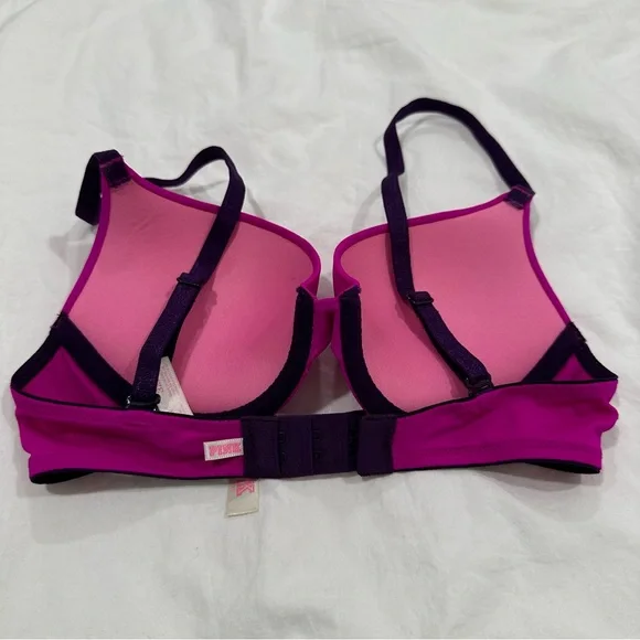 Pink Victoria’s Secret Wear Everywhere Push Up Bra Size 32A - Picture 4 of 4